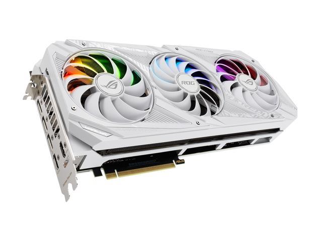 ASUS ROG Strix GeForce RTX 3080 10GB GDDR6X PCI Express 4.0 Video Card  ROG-STRIX-RTX3080-O10G-WHITE