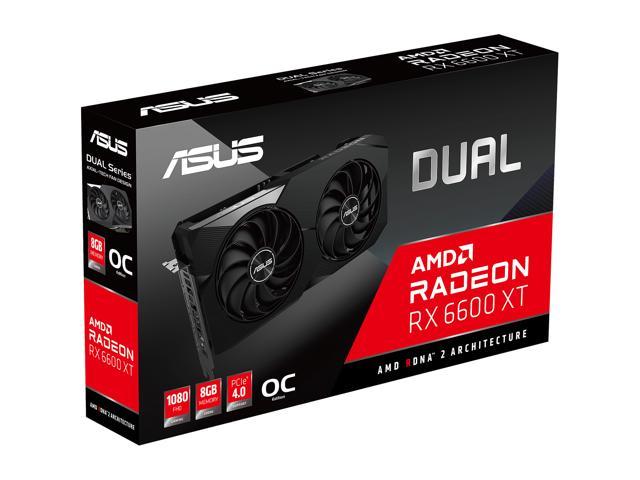 ASUS Dual Radeon RX 6600 XT Video Card DUAL-RX6600XT-O8G - Newegg.com