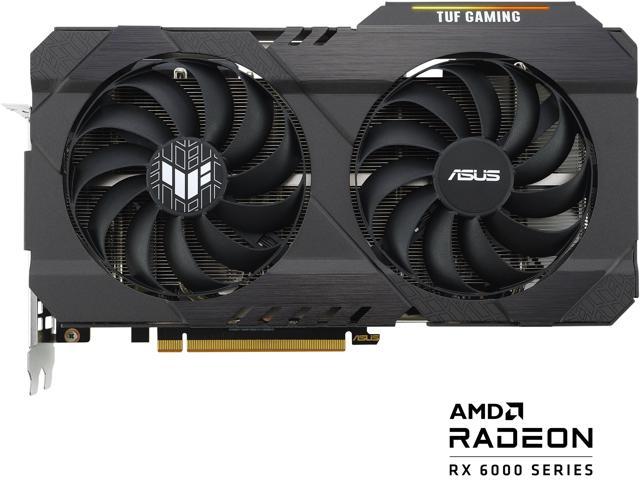 ASUS TUF Gaming AMD Radeon RX 6500 XT OC Edition Graphics Card (AMD RDNA 2, PCIe 4.0, 4GB GDDR6, HDMI 2.1, DisplayPort 1.4a, Dual Ball Fan Bearings, All-aluminum Shroud, GPU Tweak II) TUF-RX6500XT-O4G-GAMING