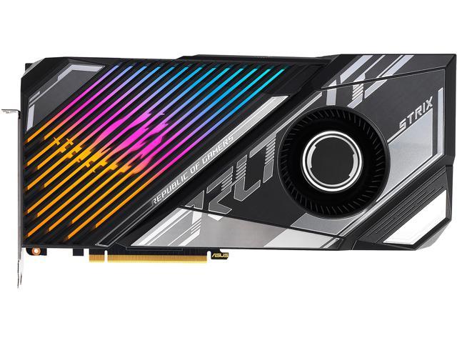 ASUS ROG Strix LC NVIDIA GeForce RTX 3090 Ti OC Edition Gaming Graphics Card (PCIe 4.0, 24GB GDDR6X, HDMI 2.1, DisplayPort 1.4a, Full-coverage Cold Plate, 240mm Radiator, 560mm Tubing, GPU Tweak) ROG-STRIX-LC-RTX3090TI-O24G-GAMING