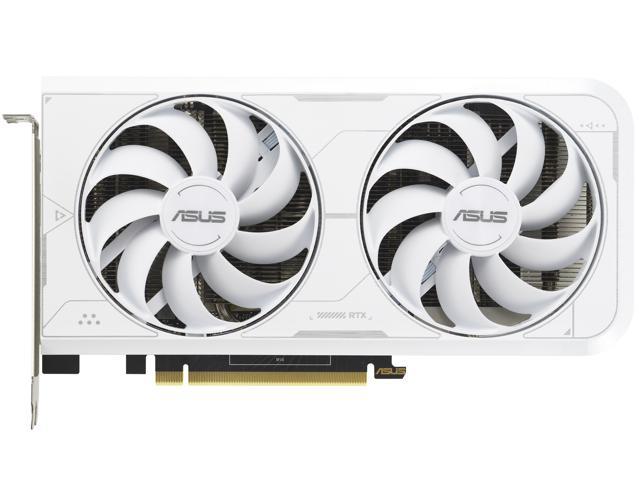 ASUS Dual NVIDIA GeForce RTX 3060 Ti White OC Edition Graphics Card (PCIe 4.0, 8GB GDDR6X memory, HDMI 2.1, DisplayPort 1.4a, 2-slot design, Axial-tech fan design) DUAL-RTX3060TI-O8GD6X-WHITE