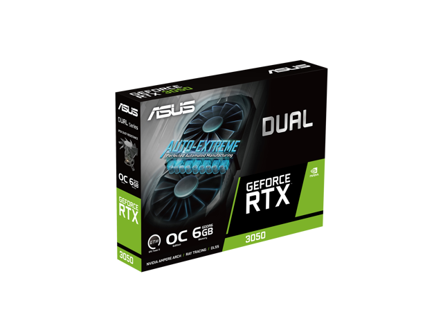 ASUS Dual NVIDIA GeForce RTX 3050 6GB OC Edition Gaming Graphics