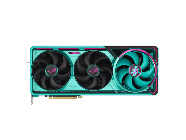 ASUS ROG Astral GeForce RTX 5080 16GB GDDR7 OC HATSUNE MIKU EDITION PCI Express 5.0 x16 Graphics Card ROG-ASTRAL-RTX5080-O16G-MIKU-W