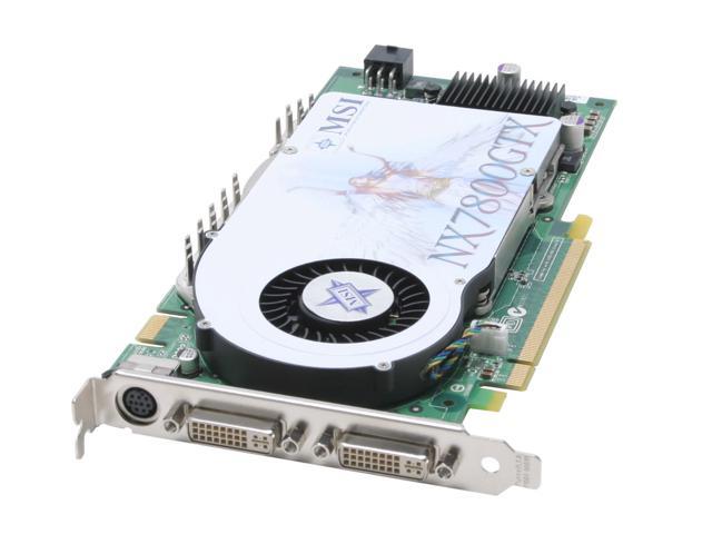 MSI GeForce 7800GTX 256MB GDDR3 PCI Express x16 SLI Support Video Card White Box NX7800GTX-VT2D256E (Lite) - OEM