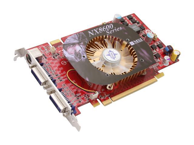 MSI GeForce 8600 GT 256MB GDDR3 PCI Express x16 SLI Support Video Card NX8600GT-T2D256E OC