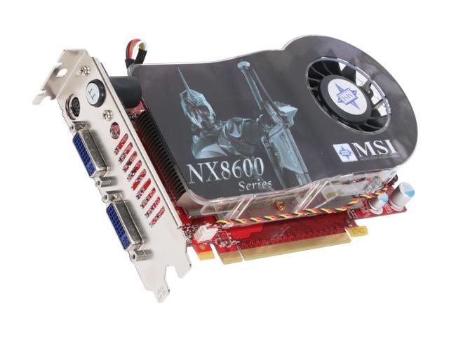 MSI GeForce 8600 GT 256MB GDDR3 PCI Express x16 SLI Support Video Card NX8600GT Twin Turbo