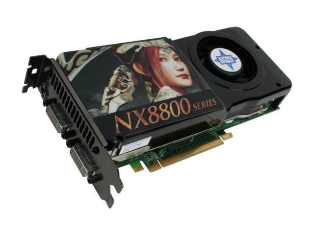 MSI GeForce 8800GTS (G92) 512MB GDDR3 PCI Express 2.0 x16 SLI Support Video Card NX8800GTS-T2D512E OC