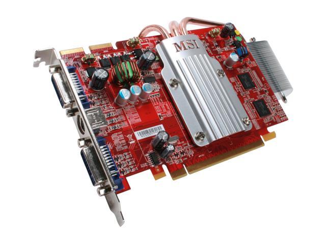 MSI Radeon HD 2600XT 256MB GDDR3 PCI Express x16 CrossFireX Support Video Card RX2600XT-T2D256EZ