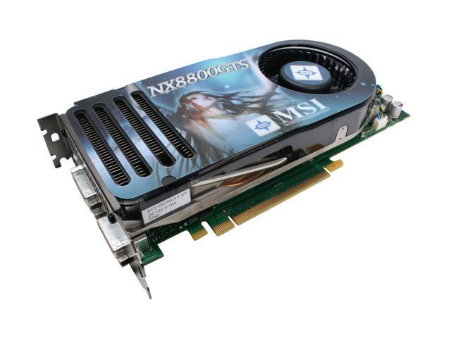 MSI GeForce 8800 GTS 640MB GDDR3 PCI Express x16 SLI Support Video Card NX8800GTS 640M OC