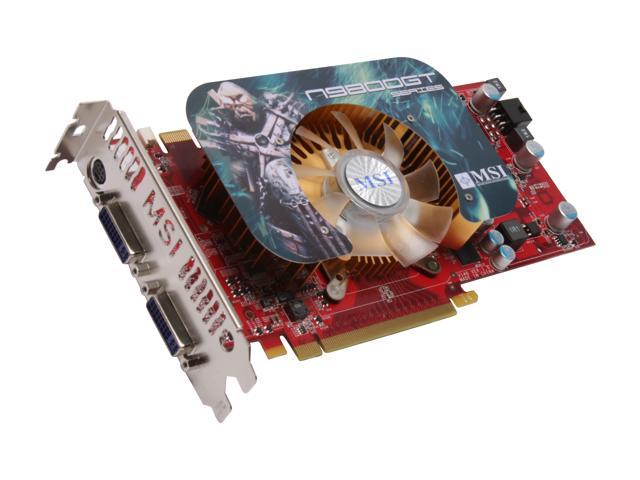 MSI GeForce 9800 GT 512MB GDDR3 PCI Express 2.0 x16 SLI Support Video Card N9800GT-T2D512-OC