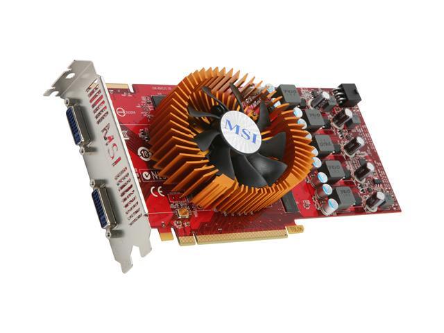 MSI Radeon HD 4850 512MB GDDR3 PCI Express 2.0 x16 CrossFireX Support Video Card R4850-2D512-OC