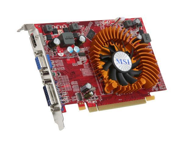 MSI Radeon HD 4650 512MB GDDR2 PCI Express 2.0 x16 CrossFireX Support Video Card R4650-MD512
