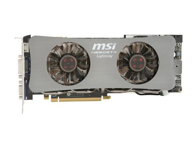 MSI GeForce GTX 260 Video Card N260GTX Lightning Black Edition