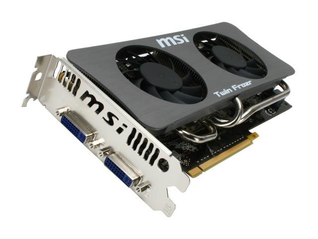 MSI GeForce GTS 250 1GB GDDR3 PCI Express 2.0 x16 SLI Support Video Card N250GTS Twin Frozr 1G