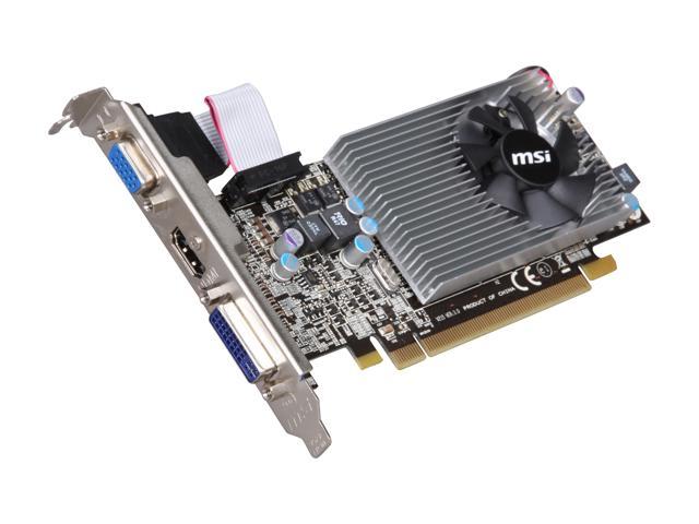 MSI Radeon HD 5570 1GB GDDR3 PCI Express 2.1 x16 Low Profile Ready Video Card R5570-MD1G