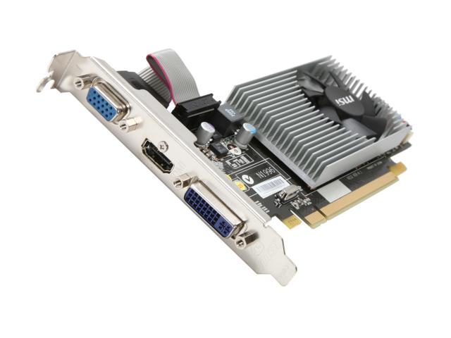 MSI Radeon HD 5450 1GB DDR3 PCI Express 2.1 x16 Low Profile Ready Video Card R5450-MD1G
