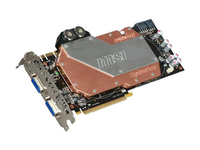 MSI GeForce GTX 480 (Fermi) 1536MB GDDR5 PCI Express 2.0 x16 SLI Support Video Card N480GTX HydroGen