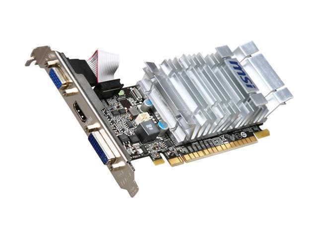 MSI GeForce 8400 GS 1GB DDR3 PCI Express 2.0 x16 Low Profile Video Card N8400GS-MD1GD3H/LP