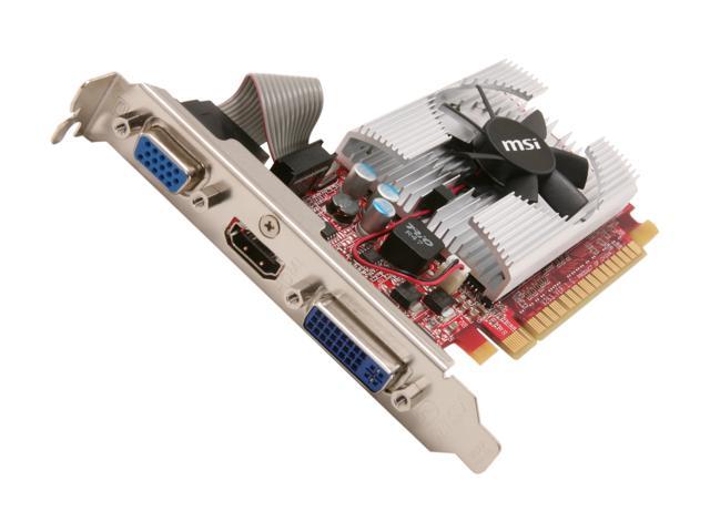 MSI GeForce GT 520 (Fermi) 1GB DDR3 PCI Express 2.0 x16 Low Profile Ready Video Card N520GT-MD1GD3/LP