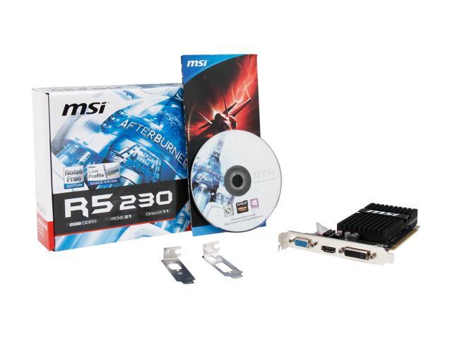 MSI Radeon R5 230 Video Card R5 230 2GD3H LP - Newegg.com