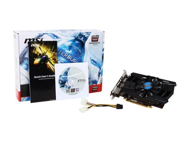 Msi Radeon R7 250x Video Card R7 250x 2gd5