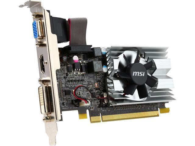 MSI Radeon HD 6450 1GB DDR3 PCI Express 2.1 x16 Low Profile Ready Video Card R6450-MD1GD3/LP-R