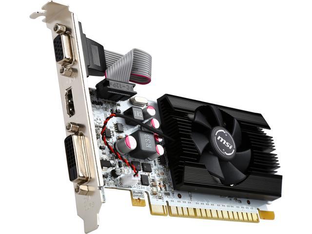MSI GeForce GT 730 1GB GDDR5 PCI Express 2.0 x16 Low Profile Video Card N730K-1GD5LP/OC