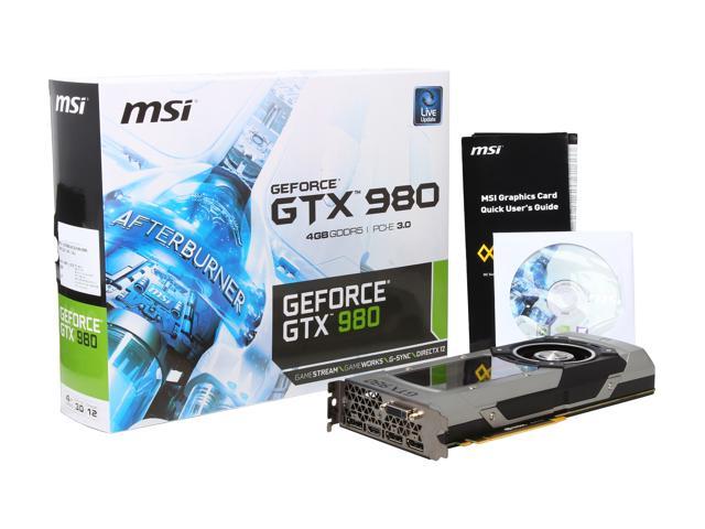 MSI GeForce GTX 980 G-SYNC Support Video Card GTX 980 4GD5