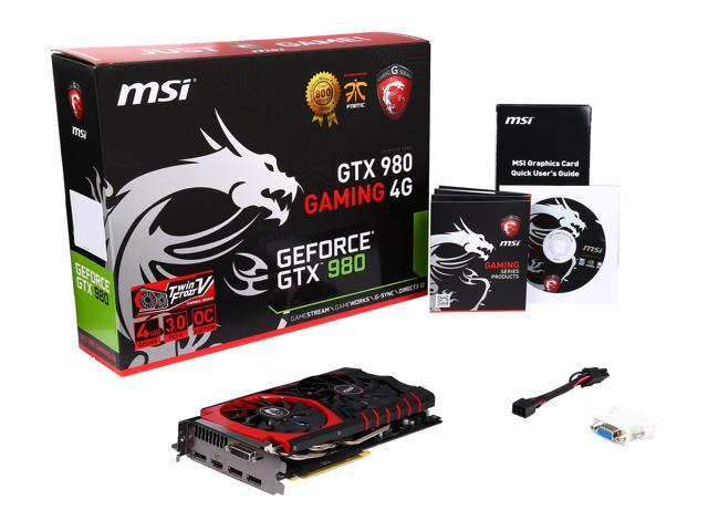 MSI GeForce GTX 980 GAMING 4G - Newegg.com