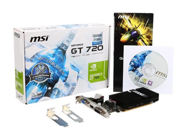 N720-2GD5HLP MSI GeForce GT 720 2GB 128-Bit GDDR5 PCI-Express D-SUB DV