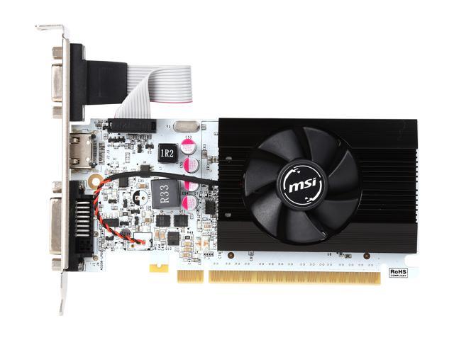 MSI GeForce GT 730 Video Card N730K-2GD3H/LPV1 