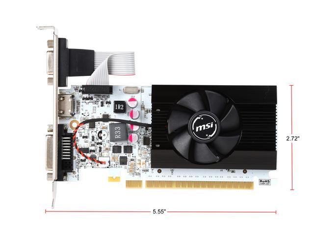 Msi Geforce Gt 730 Directx 12 N730k 2gd5lp Oc Video Card Newegg Com