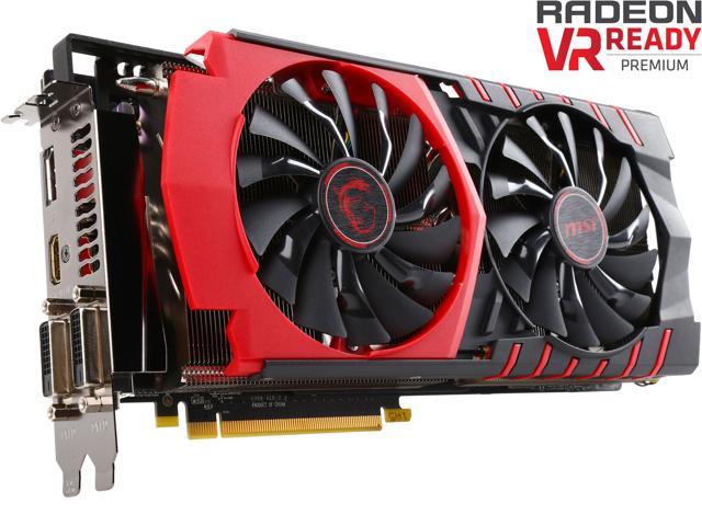MSI VIDEO CARD DOES NOT COME WITH CD OR USER'S MANUAL! Radeon R9 390X 8GB GDDR5 PCI Express 3.0 CrossFireX Support ATX Video Card R9 390X GAMING 8G