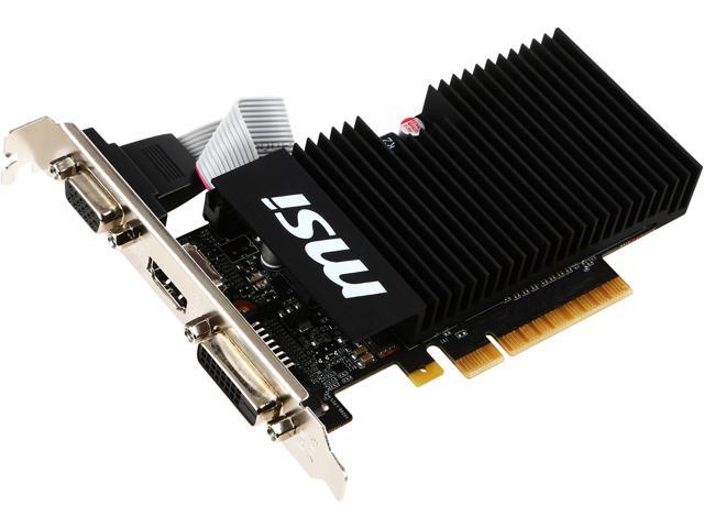 MSI GeForce GT 710 1GB DDR3 PCI Express 2.0 x8 Low Profile Video 