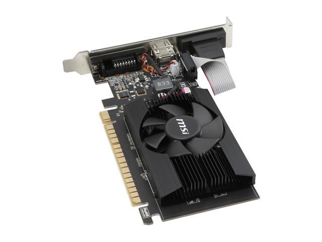 CR] MSI GeForce GT 710 1GD3H LP Graphics Card, Fanless, Low Profile  824142126356