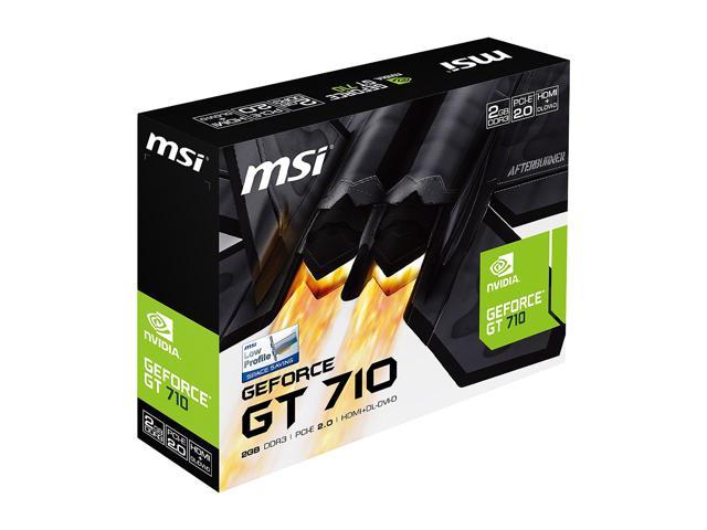 Placa de Video MSI GT 710 2GB 64Bit GDDR5, GT 710 2GD5 LP