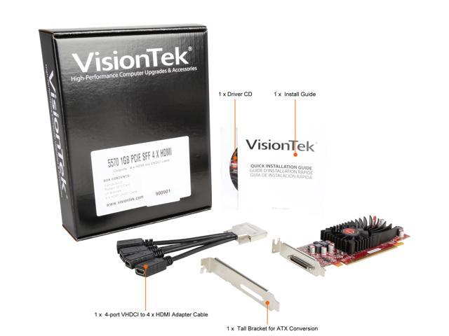 VisionTek Radeon HD 5570 4-Port HDMI/VHDCI Graphics Card 900901