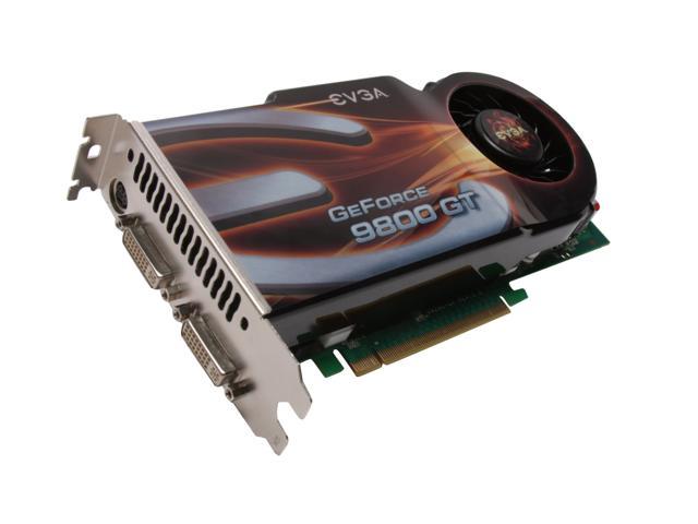 EVGA GeForce 9800 GT 1GB GDDR3 PCI Express 2.0 x16 SLI Support Video Card 01G-P3-N972-TR