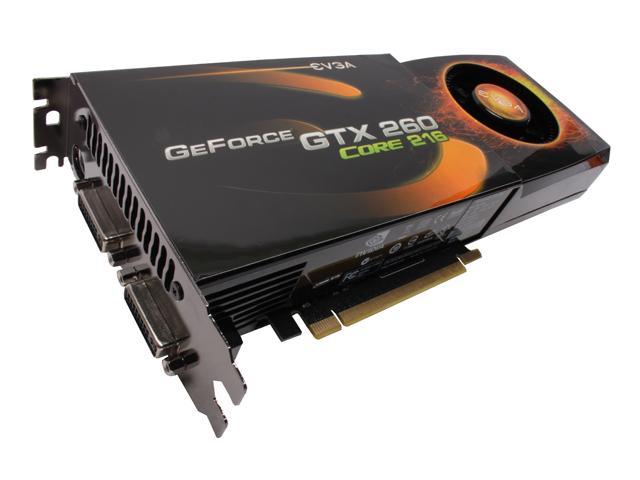 EVGA 896-P3-1265-AR GeForce GTX 260  Core 216 896MB 448-bit GDDR3 PCI Express 2.0 x16 HDCP Ready SLI Supported Video Card