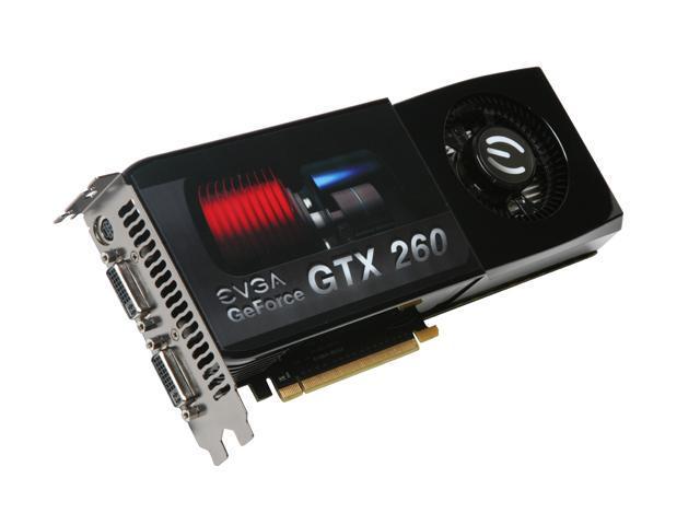 EVGA 896-P3-1255-A1 GeForce GTX 260 Core 216 896MB 448-bit GDDR3 PCI Express 2.0 x16 HDCP Ready SLI Supported Video Card