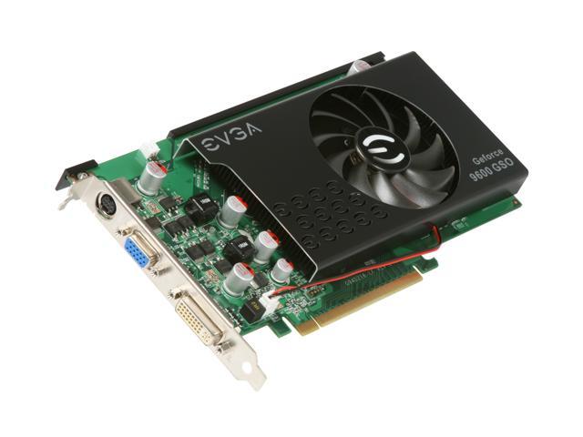 EVGA GeForce 9600 GSO 1GB DDR2 PCI Express 2.0 x16 Video Card 01G-P3-N964-LR