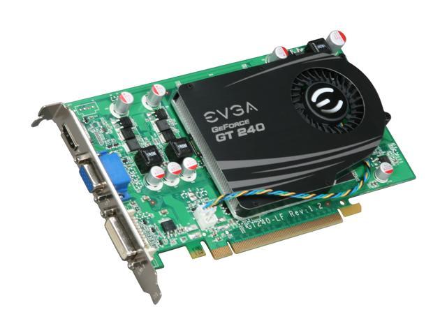 EVGA GeForce GT 240 512MB DDR5 PCI Express 2.0 x16 Video Card 512-P3-1240-LR