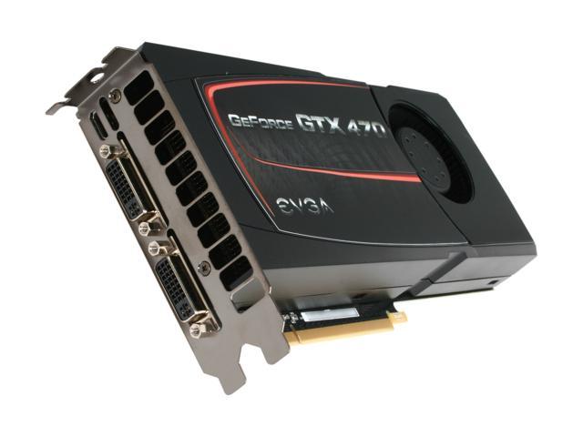 EVGA GeForce GTX 470 (Fermi) 1280MB GDDR5 PCI Express 2.0 x16 SLI Support Video Card 012-P3-1470-AR