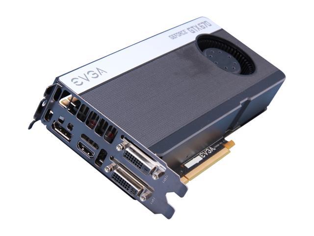 EVGA GeForce GTX 670 4GB GDDR5 PCI Express 3.0 x16 SLI Support Video Card 04G-P4-2673-RX