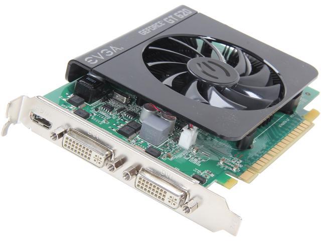 EVGA 01G-P3-2621-RX GeForce GT 620 1GB 64-Bit DDR3 PCI Express 2.0 x16 HDCP Ready Video Card Manufactured Recertified