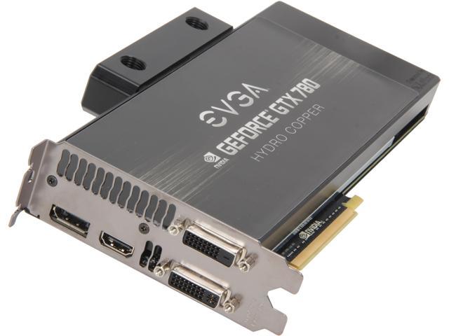 EVGA 03G-P4-2789-KR G-SYNC Support GeForce GTX 780 3GB 384-Bit GDDR5 PCI Express 3.0 SLI Support Hydro Copper Video Card