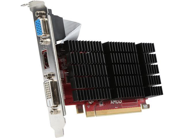 PowerColor Go! Green Radeon HD 5450 1GB DDR3 PCI Express 2.1 CrossFireX Support Low Profile Video Card (UEFI Ready) AX5450 1GBK3-SHEV4