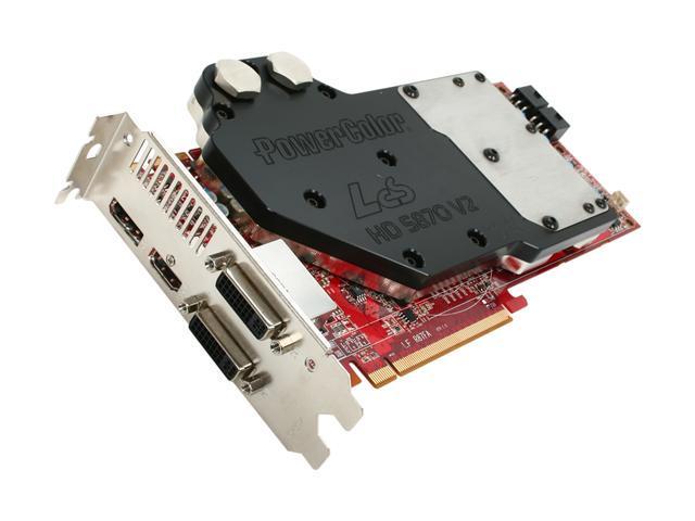 PowerColor AX5870 1GBD5-WDHGV2 LCS Radeon HD 5870 1GB 256-bit GDDR5 PCI Express 2.1 x16 HDCP Ready CrossFireX Support Video Card with Eyefinity