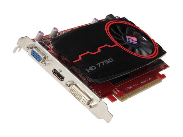PowerColor Radeon HD 7750 1GB DDR3 PCI Express 3.0 x16 Video Card AX7750 1GBK3-H