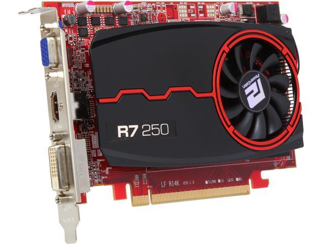 PowerColor Radeon R7 250 2GB DDR3 PCI Express 3.0 Video Card AXR7 250...